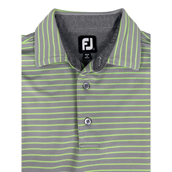 FootJoy Men's Large Striped Golf Polo - Firethorne Country Club Waxhaw NC - Picture 2 of 10